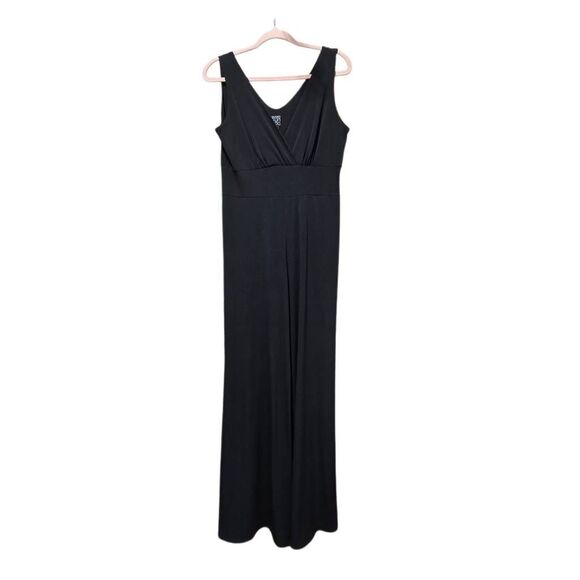 Clara Sun Woo Signature Jumpsuit Jumper Black Wide Leg - Picture 2 of 4